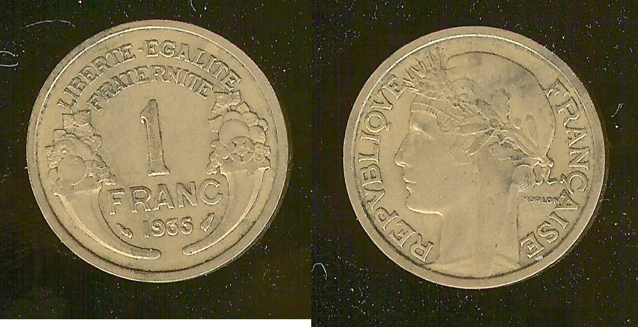 1 franc Morlon 1935 Paris TTB+